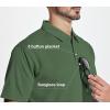 imageZITY 5 Pack Polo Shirts for Men with Pocket Dry Quickly Short Sleeve Athletic Outdoor Work Collared ShirtsGreyarmy Greenapricotwine Redwhite