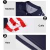 imageZITY Mens Flag Golf Polo Shirts Short Sleeve Tactical Collared Shirt Men Outdoor Moisture Wicking ShirtsDark Blue
