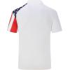 imageZITY Mens Flag Golf Polo Shirts Short Sleeve Tactical Collared Shirt Men Outdoor Moisture Wicking ShirtsWhite
