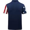 imageZITY Mens Flag Golf Polo Shirts Short Sleeve Tactical Collared Shirt Men Outdoor Moisture Wicking ShirtsWine Red