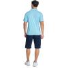imageZITY Mens Polo Shirts Quarter Zip Shirts Casual Classic Lightweight Short Sleeve Golf Collared Shirt with PocketSky Blue