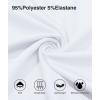 imageZITY Mens Polo Shirts Quarter Zip Shirts Casual Classic Lightweight Short Sleeve Golf Collared Shirt with PocketWhite