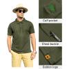 imageZITY Mens Polo Shirt Short Sleeve Sports Tactical TShirt Athletic Golf Polos Daily Casual Stylish Collared Shirts for MenArmy Green