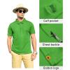 imageZITY Mens Polo Shirt Short Sleeve Sports Tactical TShirt Athletic Golf Polos Daily Casual Stylish Collared Shirts for MenNeon Green