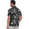 imageZITY Mens Golf Shirts Short Sleeve Print Patterns Performance Moisture Wicking Polo ShirtBlack Airbrush