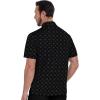 imageZITY Mens Golf Shirts Short Sleeve Print Patterns Performance Moisture Wicking Polo ShirtBlack Love