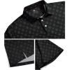 imageZITY Mens Golf Shirts Short Sleeve Print Patterns Performance Moisture Wicking Polo ShirtBlack Love