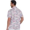 imageZITY Mens Golf Shirts Short Sleeve Print Patterns Performance Moisture Wicking Polo ShirtBlue Pink Splatters Paint