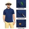 imageZITY Mens Polo Shirt Short Sleeve Sports Tactical TShirt Athletic Golf Polos Daily Casual Stylish Collared Shirts for MenDeep Royal