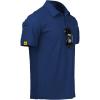 imageZITY Mens Polo Shirt Short Sleeve Sports Tactical TShirt Athletic Golf Polos Daily Casual Stylish Collared Shirts for MenDeep Royal