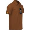 imageZITY Mens Polo Shirt Short Sleeve Sports Tactical TShirt Athletic Golf Polos Daily Casual Stylish Collared Shirts for MenLight Brown