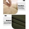 imageZITY Mens Crewneck Sweatshirt Heavyweight Fleece Sweatshirts Kangaroo Pocket Thick Winter Sherpa Lined Long Sleeve PulloverArmy Green