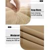 imageZITY Mens Crewneck Sweatshirt Heavyweight Fleece Sweatshirts Kangaroo Pocket Thick Winter Sherpa Lined Long Sleeve PulloverLight Brown