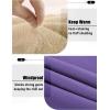imageZITY Mens Crewneck Sweatshirt Heavyweight Fleece Sweatshirts Kangaroo Pocket Thick Winter Sherpa Lined Long Sleeve PulloverPurple