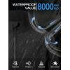 imageZITY Mens Lightweight Softshell Jacket Warm Fleece Lined Waterproof Rain Jacket Windbreaker Windproof Soft Shell OutdoorBlack