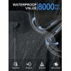 imageZITY Mens Lightweight Softshell Jacket Warm Fleece Lined Waterproof Rain Jacket Windbreaker Windproof Soft Shell OutdoorGrey