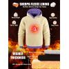 imageZITY Mens Pullover Hoodie Sweatshirts Thick Sherpa Lined Kangaroo Pocket Winter Windproof Warm Fleece Hoodie AthleticPurple
