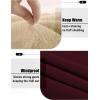 imageZITY Mens Pullover Hoodie Sweatshirts Thick Sherpa Lined Kangaroo Pocket Winter Windproof Warm Fleece Hoodie AthleticWine Red