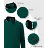 imageZITY Men Polo Shirts Long Sleeve with Pocket Golf Shirts Shirts for Men Casual Work Athletic Collared TShirtsZ Forest Green