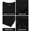 imageZITY 3 Pack Mens Crewneck Sweatshirts Lightweight Long Sleeve Casual Pullover Moisture Wicking Sweatshirts for MenBlack