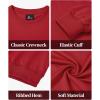 imageZITY 3 Pack Mens Crewneck Sweatshirts Lightweight Long Sleeve Casual Pullover Moisture Wicking Sweatshirts for MenBlack Red White