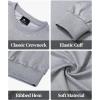 imageZITY 3 Pack Mens Crewneck Sweatshirts Lightweight Long Sleeve Casual Pullover Moisture Wicking Sweatshirts for MenGrey