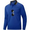 imageZITY Men Long Sleeve Polo Shirts for Men Golf Shirts with Pocket Casual Work Athletic Collared TShirtsZ Sapphire Blue