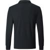 imageZITY Mens Long Sleeve Polo Tee Shirt 3 Button Lightweight Quick Dry Golf ampamp Casual Outdoor WorkwearDeep Gray