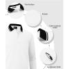 imageZITY 3 Pack Men Polo Shirts Long Sleeve with Pocket Golf Shirts Shirts for Men Casual Work Athletic Collared TShirtsBlack White Grey