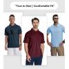 imageZITY 7 Pack Mens Polo Shirts with Pocket Moisture Wicking Short Sleeve Outdoor Golf Athletic Work Multipack ShirtsBlackapricotwine Rednavylight Blueroyal Bluedark Teal Blue