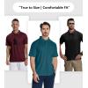 imageZITY 7 Pack Mens Polo Shirts with Pocket Moisture Wicking Short Sleeve Outdoor Golf Athletic Work Multipack ShirtsBlackblackblackblackblackblackblack