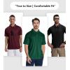 imageZITY 7 Pack Mens Polo Shirts with Pocket Moisture Wicking Short Sleeve Outdoor Golf Athletic Work Multipack ShirtsBlackgreyforest Greenkhakiwine Rednavyroyal Blue