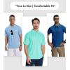 imageZITY 7 Pack Mens Polo Shirts with Pocket Moisture Wicking Short Sleeve Outdoor Golf Athletic Work Multipack ShirtsBlackgreypinklight Blueroyal Blueemerald Bluewhite