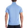 imageZITY 3 Pack Mens Polo Shirts Short Sleeve Performance Moisture Wicking Business Casual Athletic Collared Golf Shirts for MenGreylight Blueroyal Blue