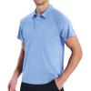 imageZITY 3 Pack Mens Polo Shirts Short Sleeve Performance Moisture Wicking Business Casual Athletic Collared Golf Shirts for MenGreylight Blueroyal Blue