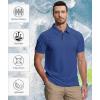 imageZITY 5 Pack Mens Polo Shirt Short Sleeve Sports Golf Tennis TShirt MoistureWicking Summer ShirtsSapphire Blue