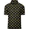 imageZITY Select Golf Shirts for Men Short Sleeve UPF 50 Print Performance Polo Moisture Wicking Funny Golf Collared ShirtsBlack Duck Gesture