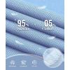 image:imageZITY Mens Long Sleeve Polo Shirts 3 Button Down with Pocket Classic Golf Breathable Solid Color Designed Collared Casual TeeMoon Blue