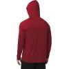 image:imageZITY 5 Pack Mens Sun Protection Long Sleeve Hoodie Shirts UPF 50 Fishing Shirts Lightweight Athletic Rash Guard SweatshirtsDarkgrayDarkblueWhiteRedBlack