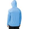 image:imageZITY 5 Pack Mens Sun Protection Long Sleeve Hoodie Shirts UPF 50 Fishing Shirts Lightweight Athletic Rash Guard SweatshirtsLightblueWhiteLightgrayAzureDarkblue