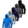 image:imageZITY 5 Pack Mens Sun Protection Long Sleeve Hoodie Shirts UPF 50 Fishing Shirts Lightweight Athletic Rash Guard SweatshirtsAzureLightgrayDarkblueBlackDarkgray