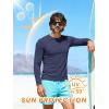 image:imageZITY 3 Pack Long Sleeve Shirts for Men UPF 50 Sun Protection Crew Neck TShirt Rash Guard for Hiking Running Swimming3packdark BlueWhiteLight Sky Blue