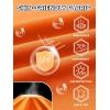 image:imageZITY 3 Pack Long Sleeve Shirts for Men UPF 50 Sun Protection Crew Neck TShirt Rash Guard for Hiking Running Swimming3packfluorescent OrangeWhiteLight Gray