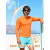 image:imageZITY 3 Pack Long Sleeve Shirts for Men UPF 50 Sun Protection Crew Neck TShirt Rash Guard for Hiking Running Swimming3packfluorescent OrangeWhiteLight Gray