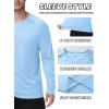 image:imageZITY 3 Pack Long Sleeve Shirts for Men UPF 50 Sun Protection Crew Neck TShirt Rash Guard for Hiking Running Swimming3packlight Sky BlueLight GrayDark Gray