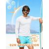 image:imageZITY 3 Pack Long Sleeve Shirts for Men UPF 50 Sun Protection Crew Neck TShirt Rash Guard for Hiking Running Swimming3packwhiteLight Sky BlueLight Gray