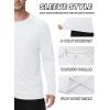 image:imageZITY 3 Pack Long Sleeve Shirts for Men UPF 50 Sun Protection Crew Neck TShirt Rash Guard for Hiking Running Swimming3packwhiteLight Sky BlueLight Gray