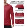 image:imageZITY 3 Pack Long Sleeve Shirts for Men UPF 50 Sun Protection Crew Neck TShirt Rash Guard for Hiking Running Swimming3packwine RedLight GrayBlack