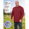 image:imageZITY 3 Pack Long Sleeve Shirts for Men UPF 50 Sun Protection Crew Neck TShirt Rash Guard for Hiking Running Swimming3packwine RedLight GrayBlack