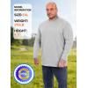image:imageZITY 3 Pack Long Sleeve Shirts for Men UPF 50 Sun Protection Crew Neck TShirt Rash Guard for Hiking Running SwimmingLightgrayneonorangewhite